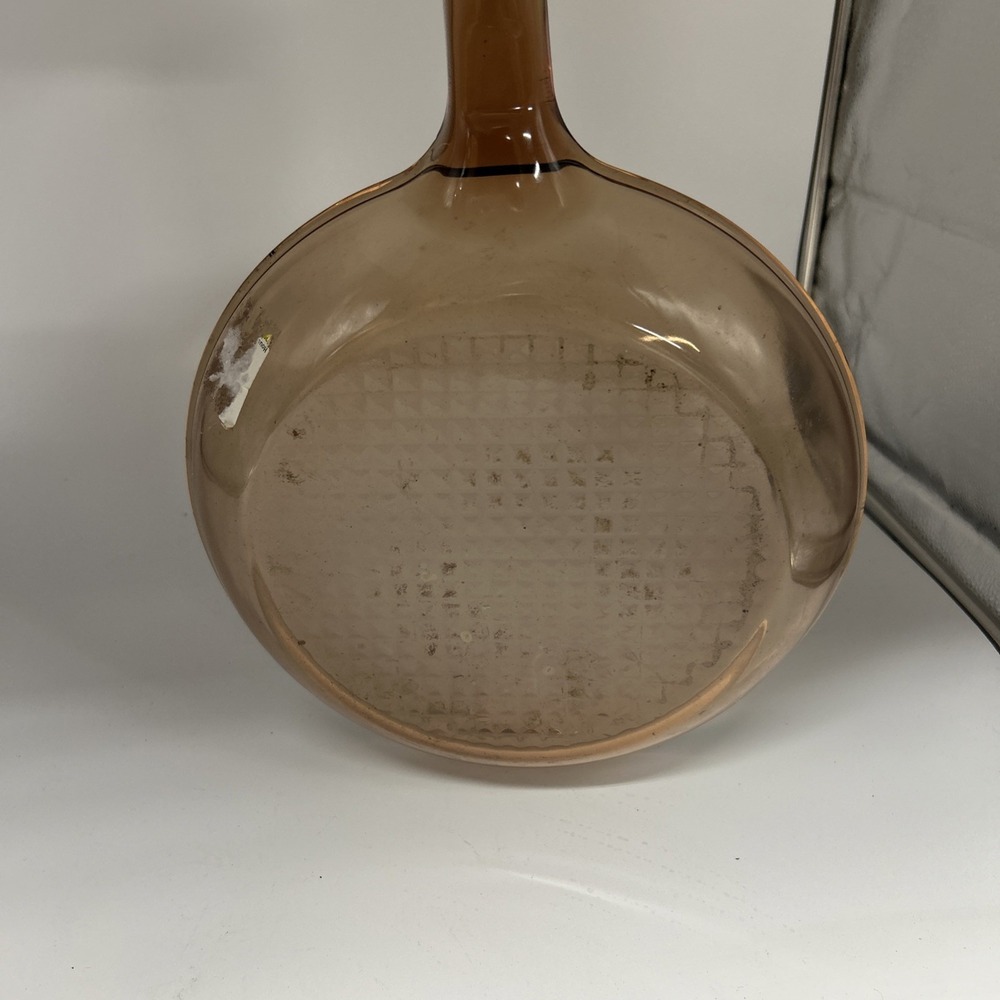 Corning Vision 10" Skillet Waffle Bottom Amber Frying Pan - Picture 5 of 5
